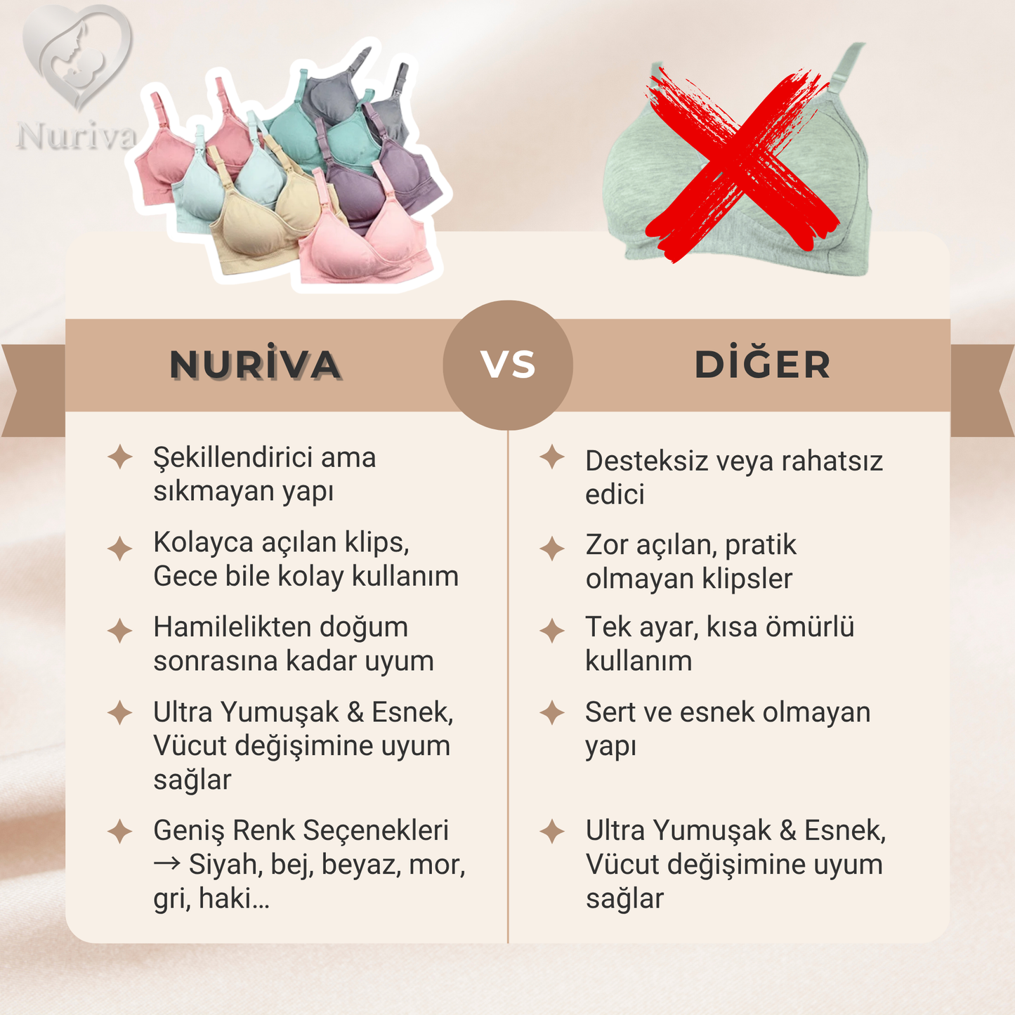 Nuriva - Elora Emzirme Sütyeni