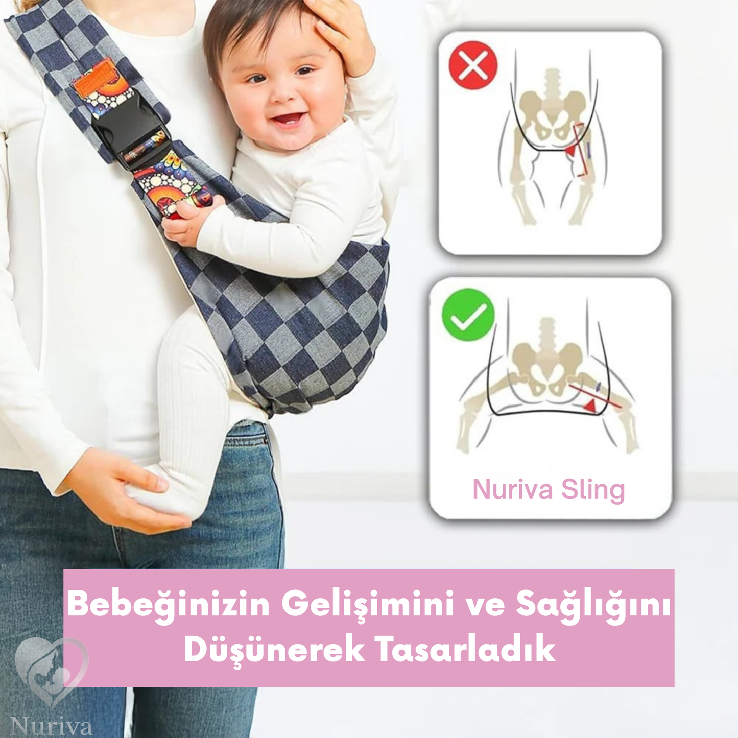 Nuriva - Bebek Taşıyıcı Sling