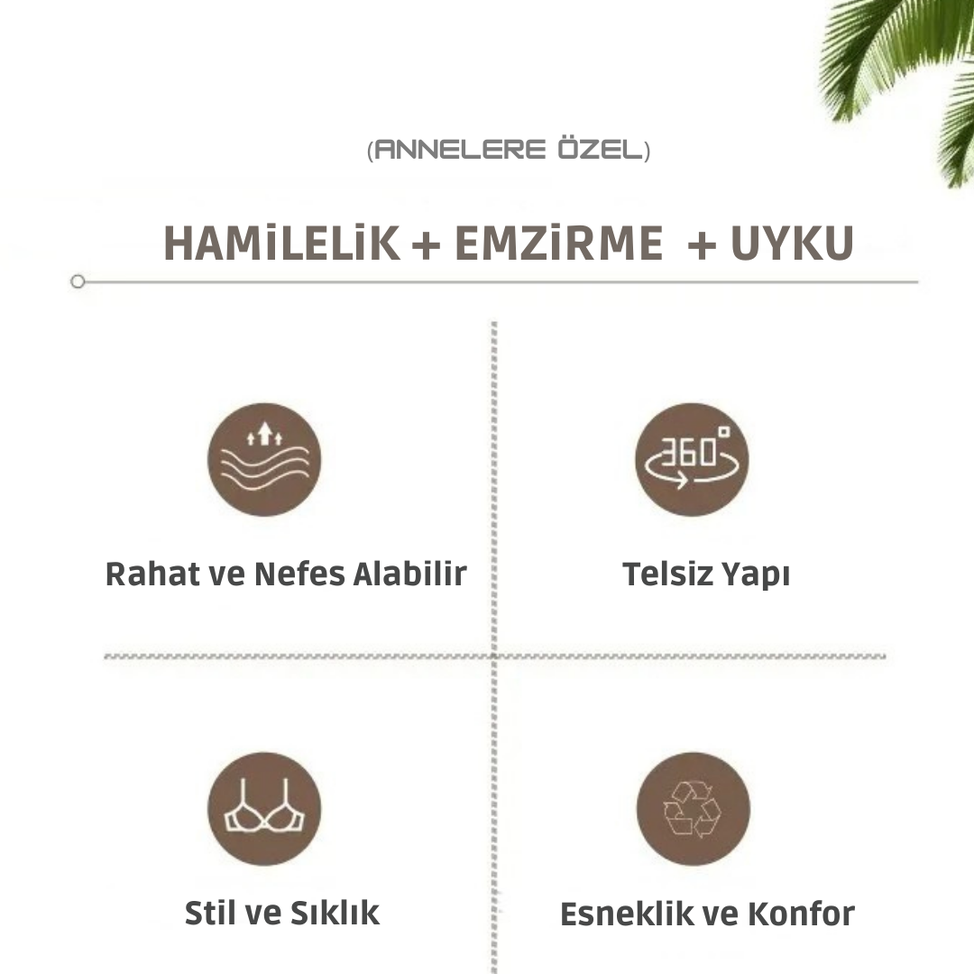 Nuriva - Telsiz Bambu Emzirme Sütyeni